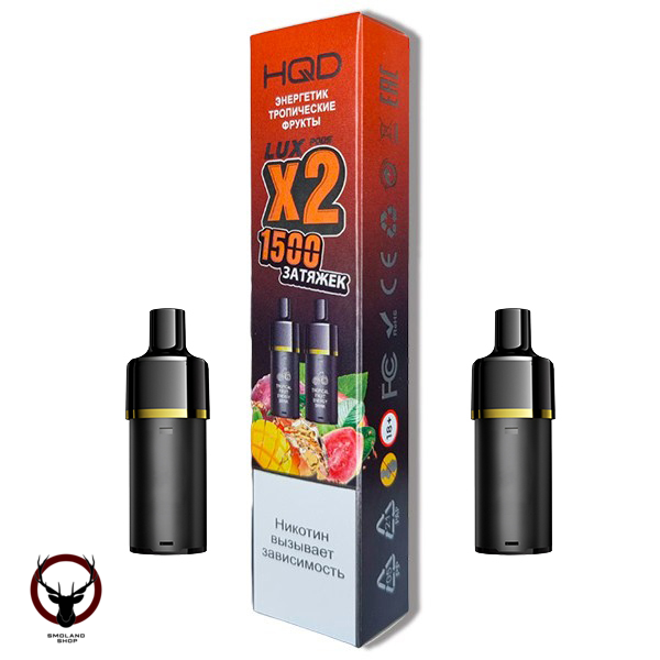 Картридж HQD LUX PODS Энергетик тропические фрукты (2шт) МРК