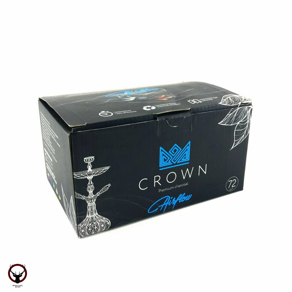 Уголь Crown Airflow кокосовый 72 шт (25 мм)