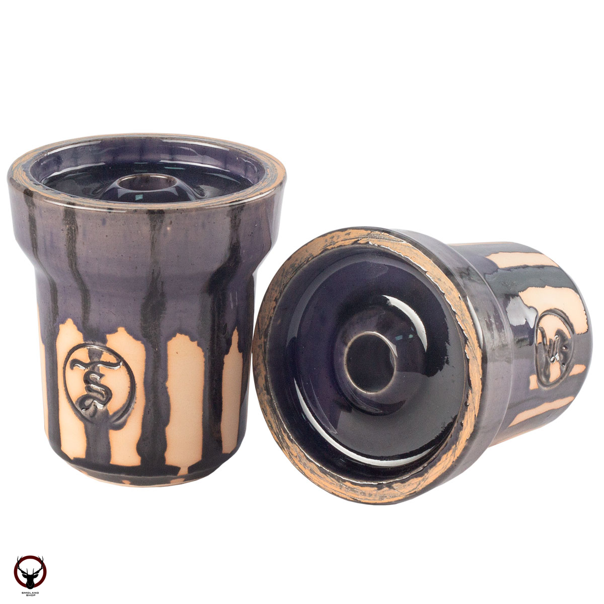 Чашка ST Phunnel Glaze синяя с чёрным
