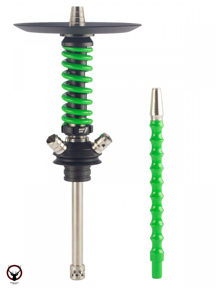 Кальян MAMAY CUSTOMS Coilover Micro чёрно-салатовый (без колбы)