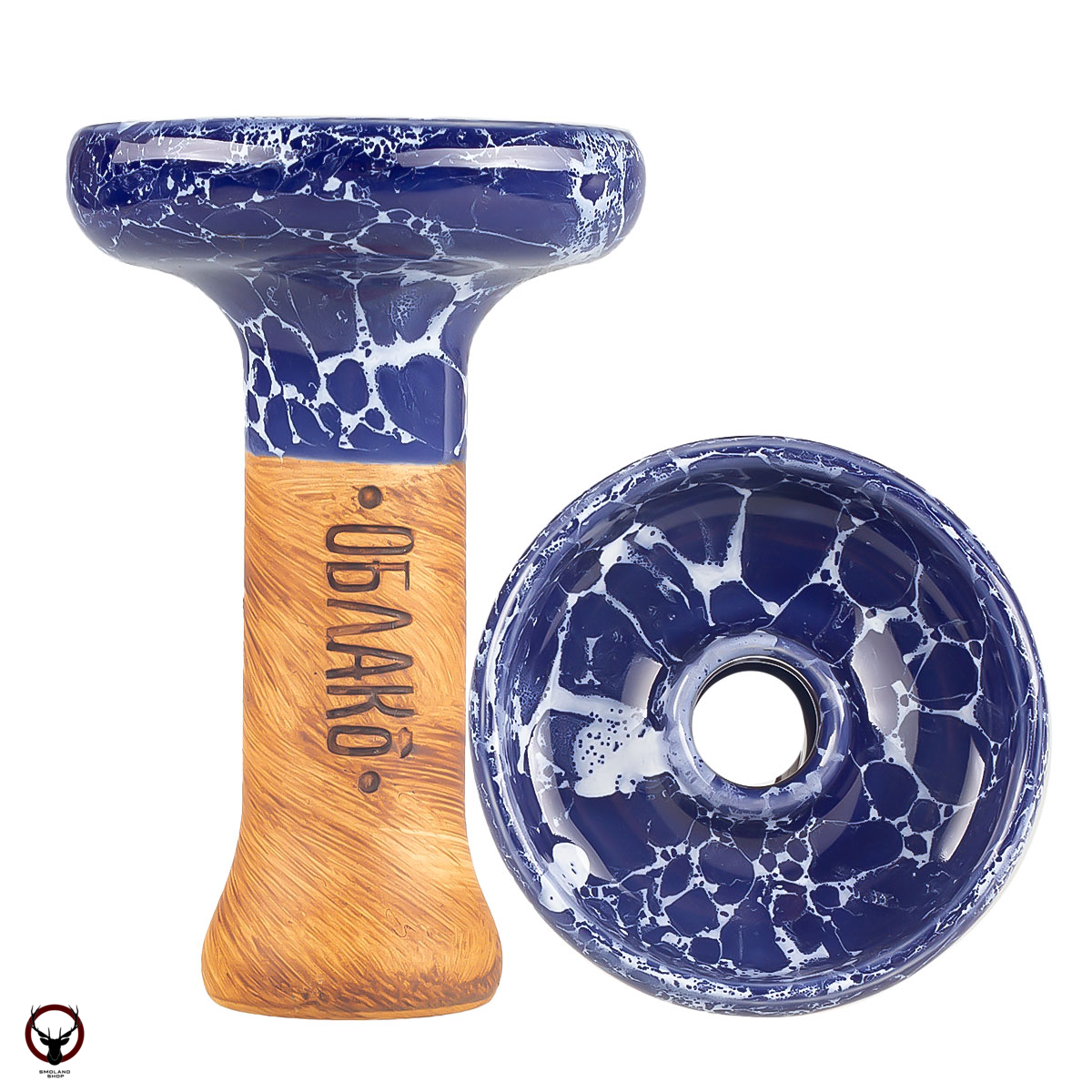 Чашка Облако Phunnel L Glaze Top сине-белый мрамор