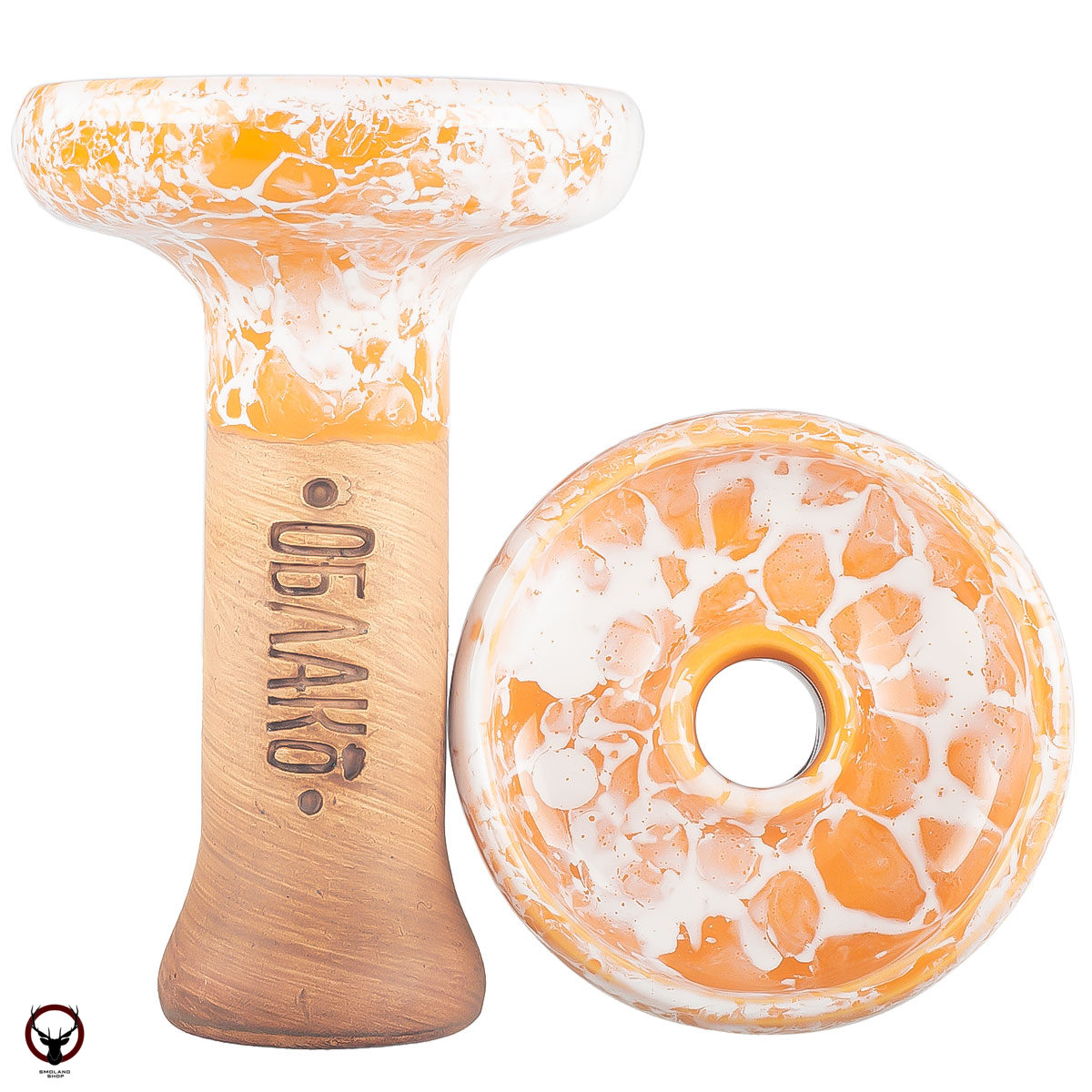 Чашка Облако Phunnel L Glaze Top 98 оранжево-белый мрамор