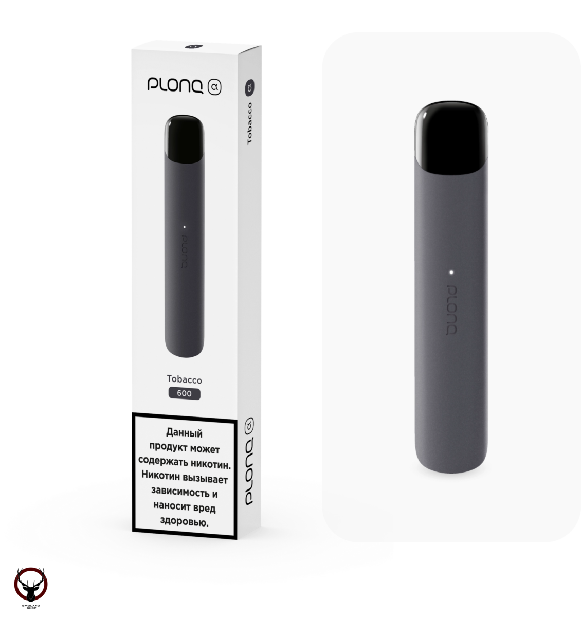 PLONQ ALPHA Табак (600 затяжек) 20 мг МРК