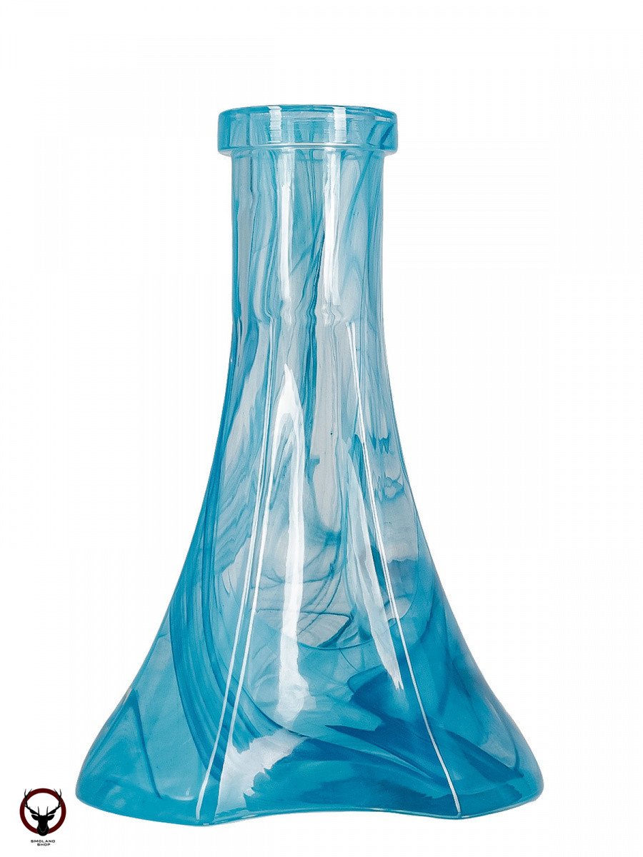 Колба Vessel Glass Пирамида бирюзовый алебастр