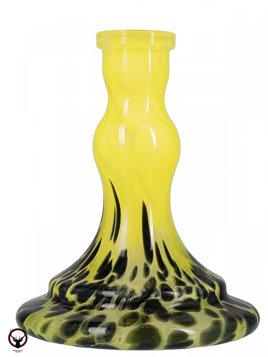 Колба Vessel Glass Волна чёрно-жёлтый алебастр