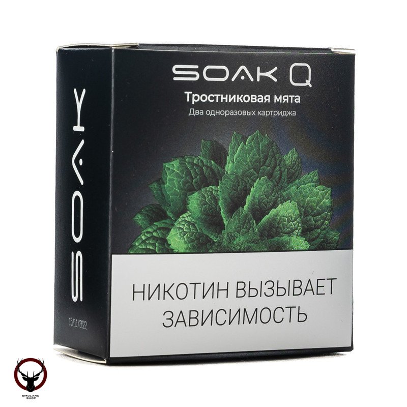 Картридж SOAK Q Тросниковая мята (2шт) МРК