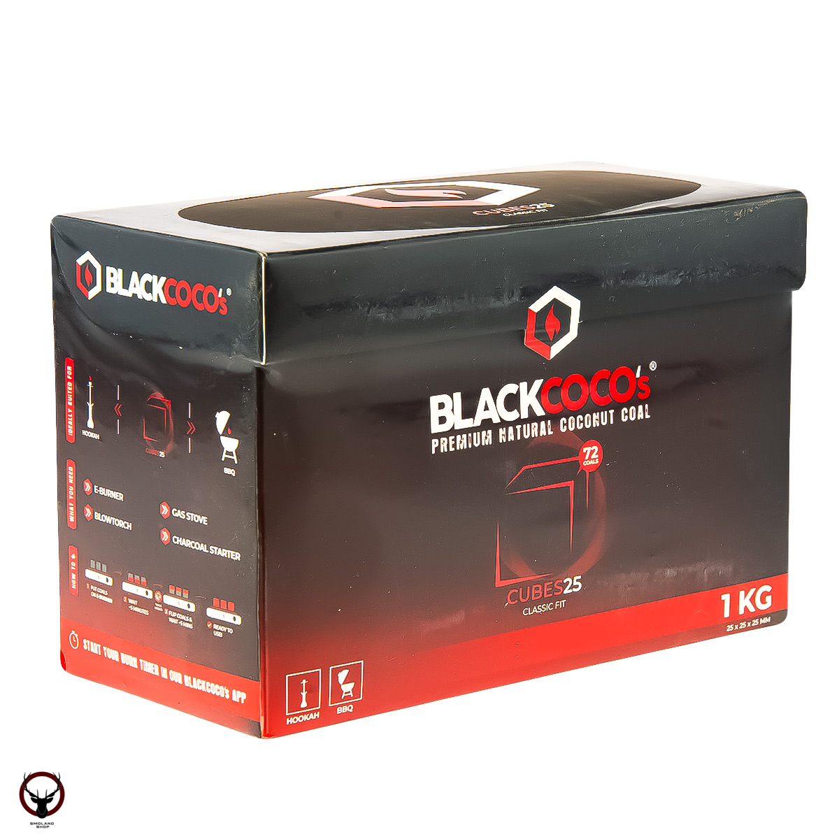 Уголь BLACKCOCO’s кокосовый 72 шт (25 мм)