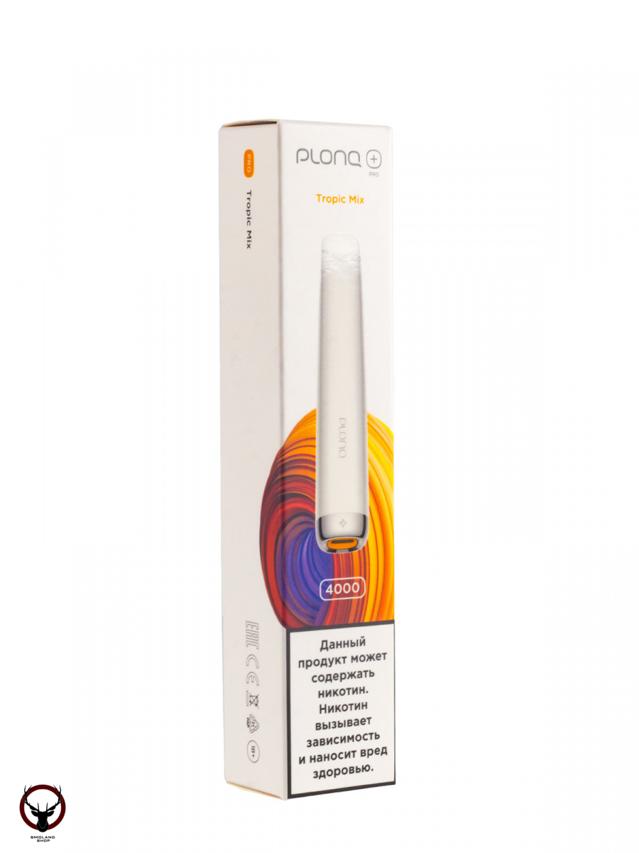Электронная сигарета PLONQ PLUS PRO Тропический микс (4000 затяжек) 20 мг