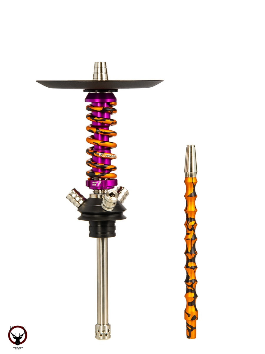 Кальян MAMAY CUSTOMS Coilover Micro пурпурно-золотой сплеш (без колбы)