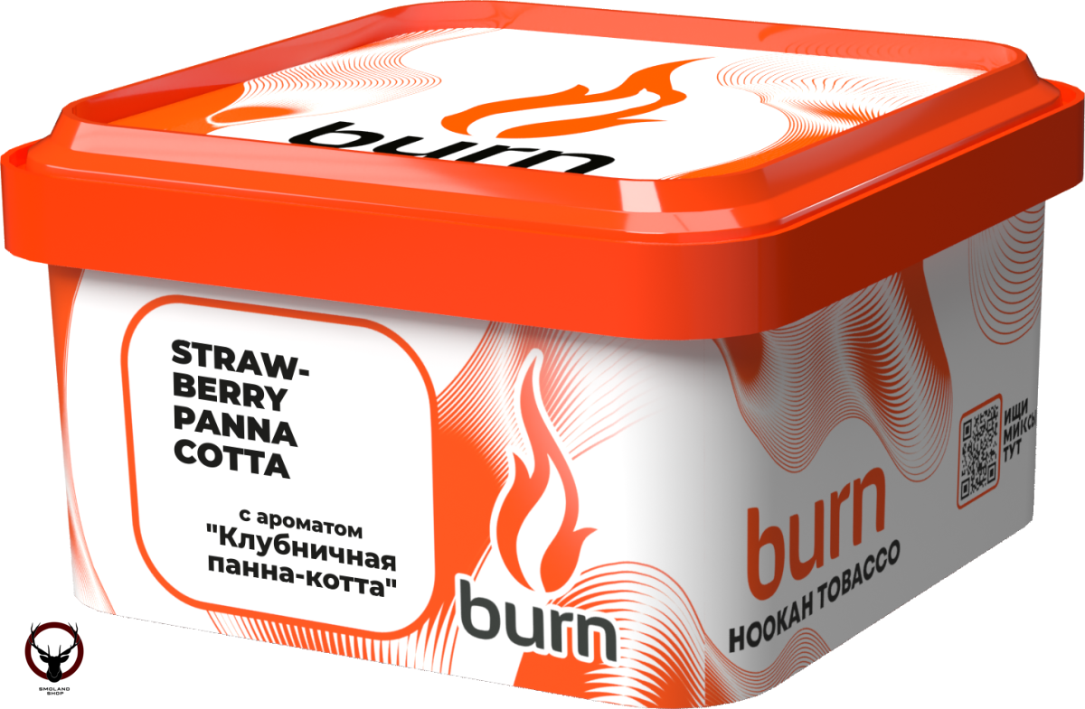 Burn Strawberry panna-cotta 200гр МРК