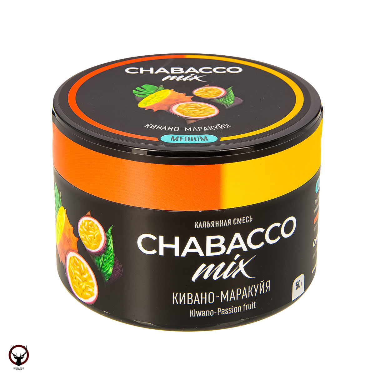 Chabacco Mix MEDIUM Kiwano passion fruit 50гр МРК