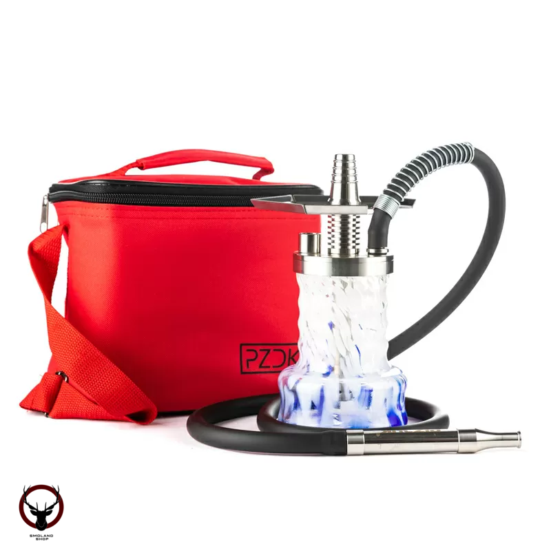 Кальян Pizduk PRO Red-bag (Бело-синяя колба)