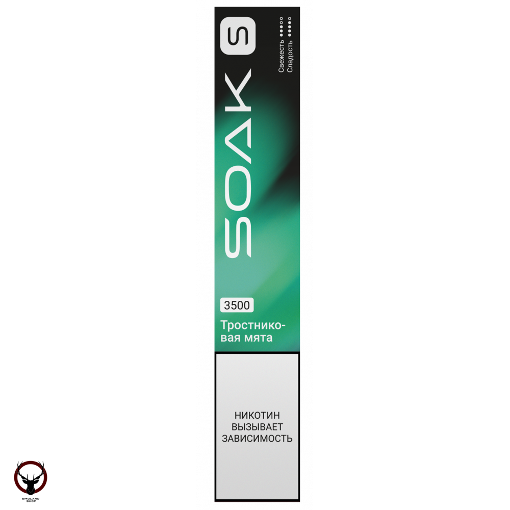 Электронная сигарета SOAK S Cane Mint 3500 затяжек