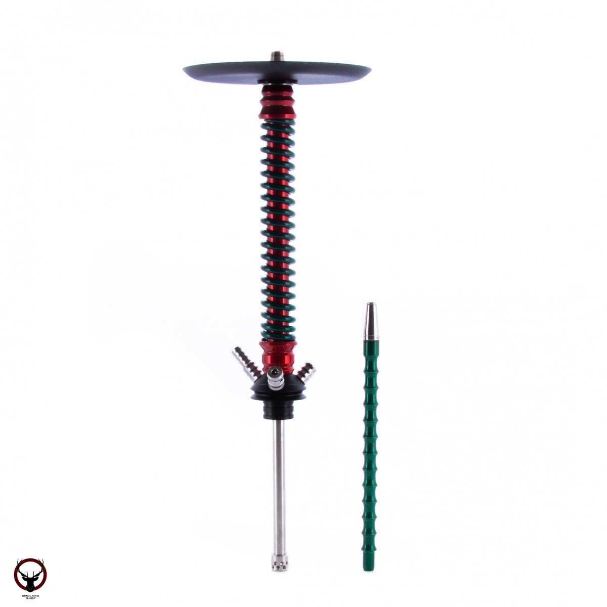 Кальян MAMAY CUSTOMS Coilovers красный лак-зелёный лак (без колбы)