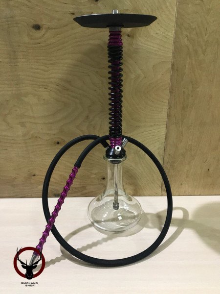 Кальян MAMAY CUSTOMS Coilovers MINI чёрно-фиолетовый (без колбы) гр. космос