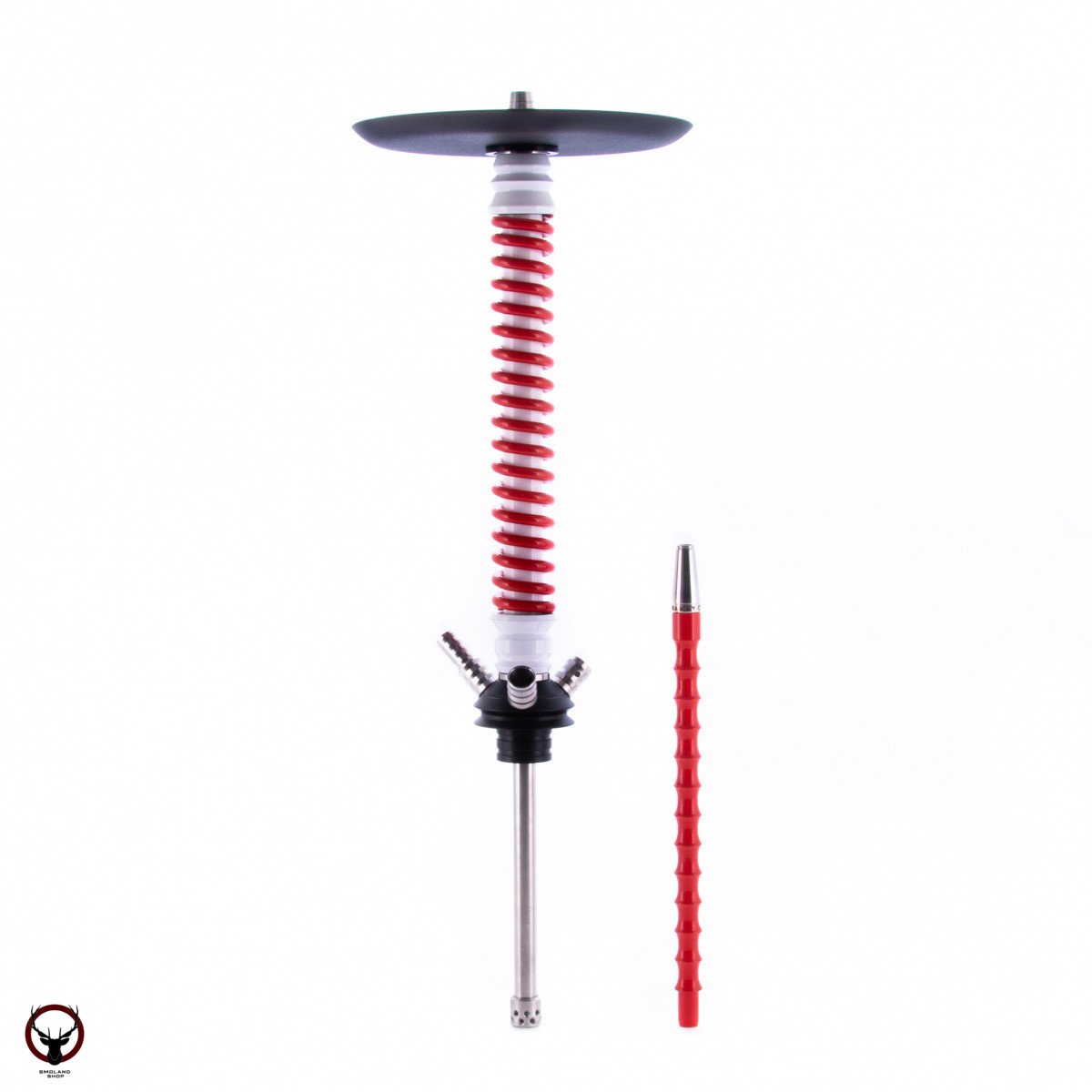 Кальян MAMAY CUSTOMS Coilovers бело-красный (без колбы)