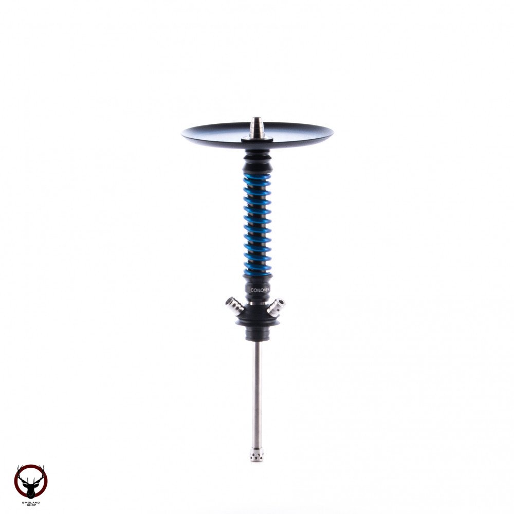 Кальян MAMAY CUSTOMS Coilovers MINI чёрно-голубой лак (без колбы) гр. quack