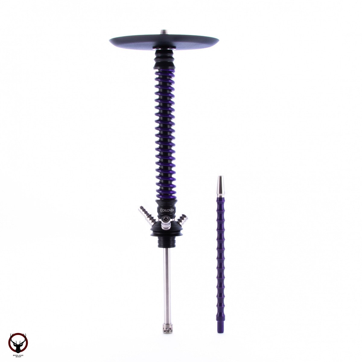 Кальян MAMAY CUSTOMS Coilovers чёрно-фиолетовый лак (без колбы)