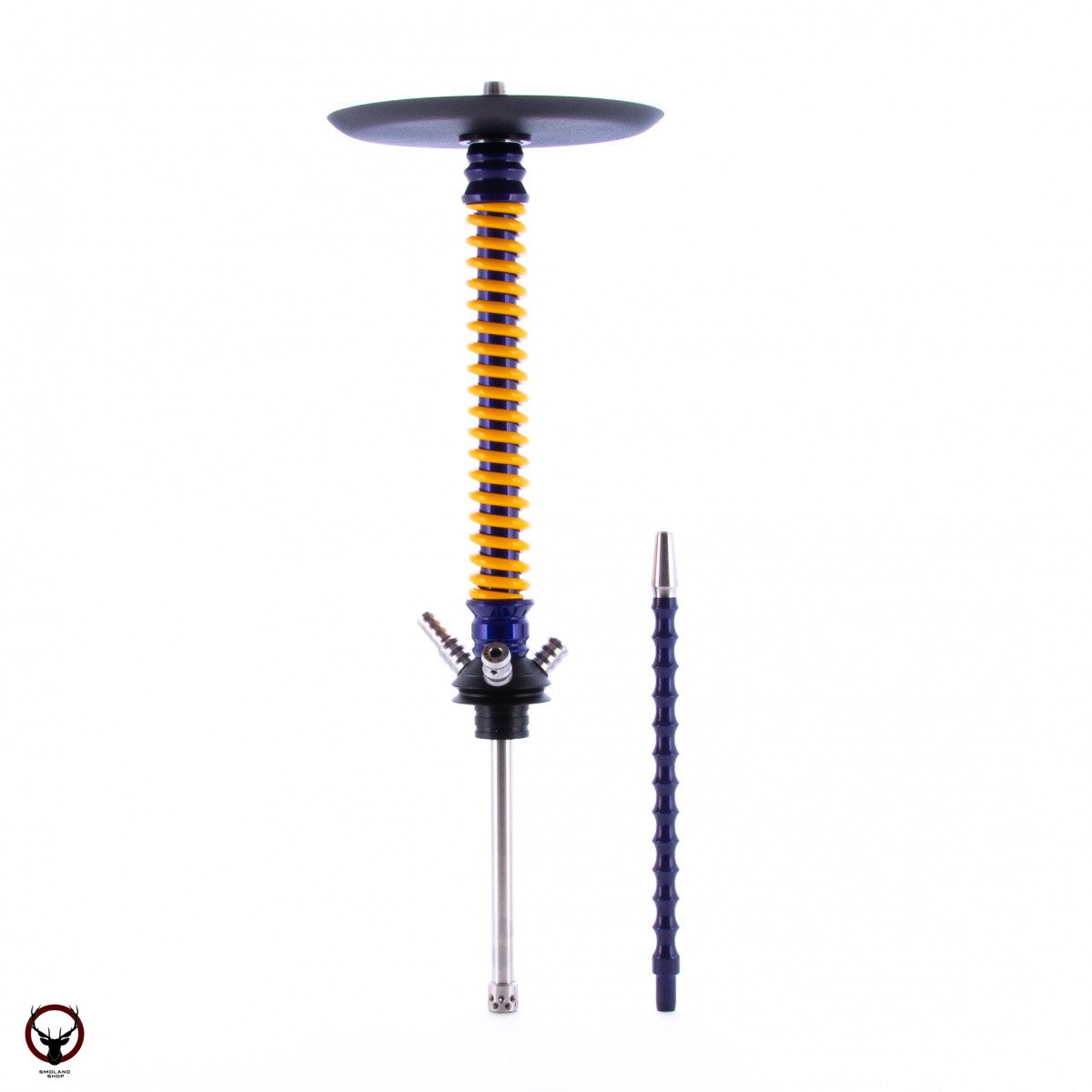 Кальян MAMAY CUSTOMS Coilovers синий лак-жёлтый (без колбы)