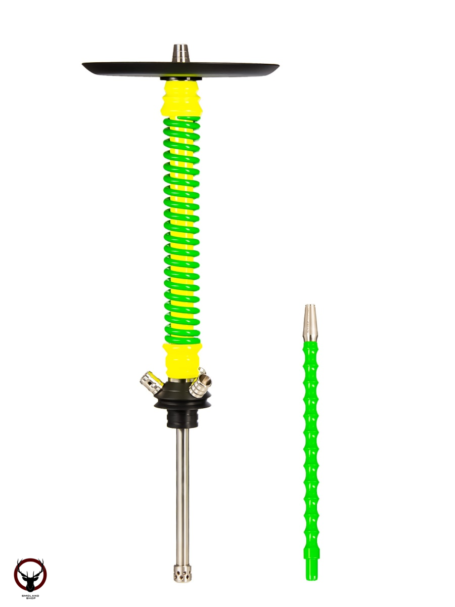 Кальян MAMAY CUSTOMS Coilovers жёлтый ф-салатовый (без колбы)