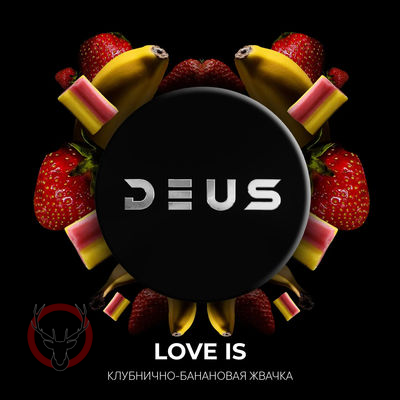 Табак Deus - Love Is (Клубнично-банановая жвачка) 20 гр.