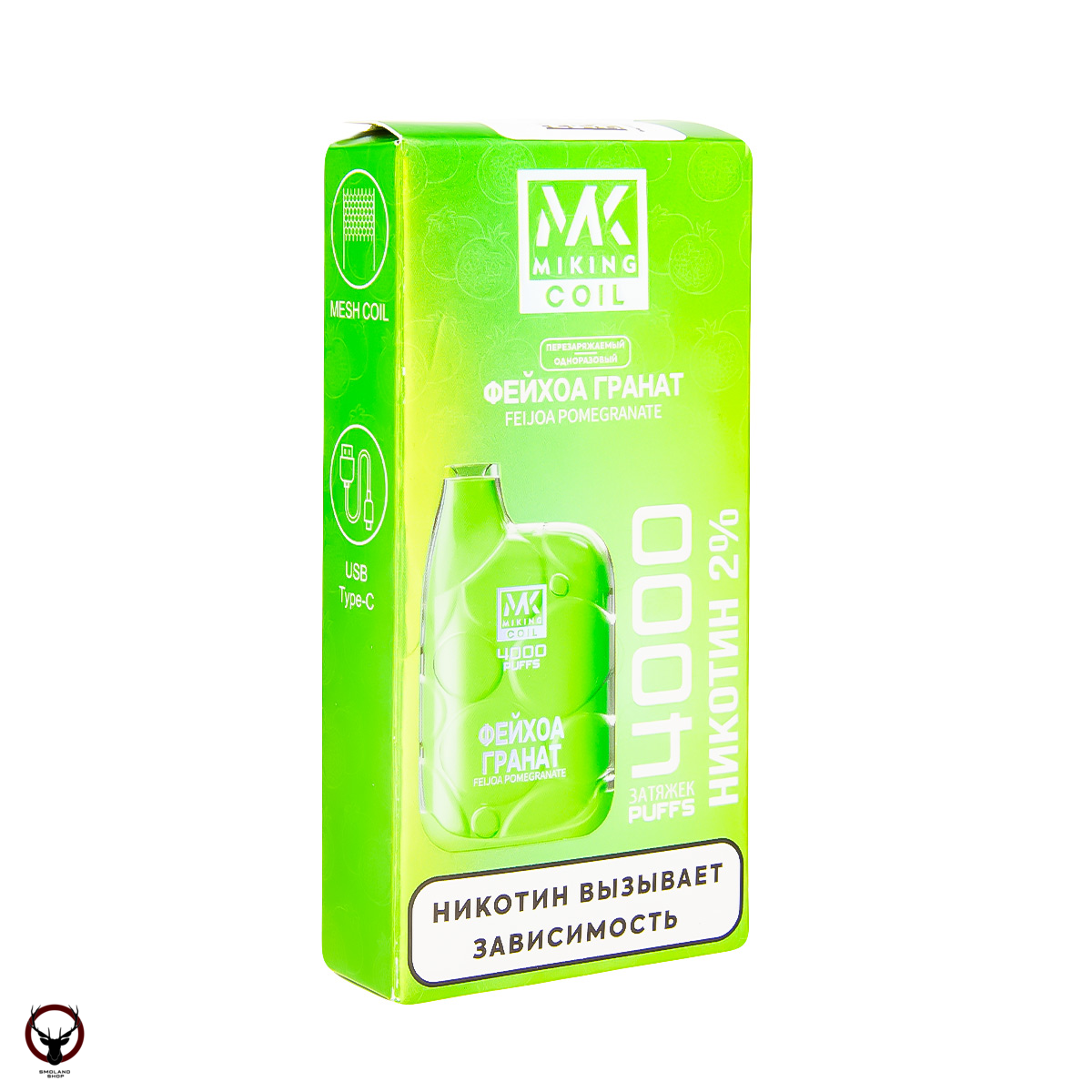 MIKING Фейхоа гранат (4000 затяжек) МРК