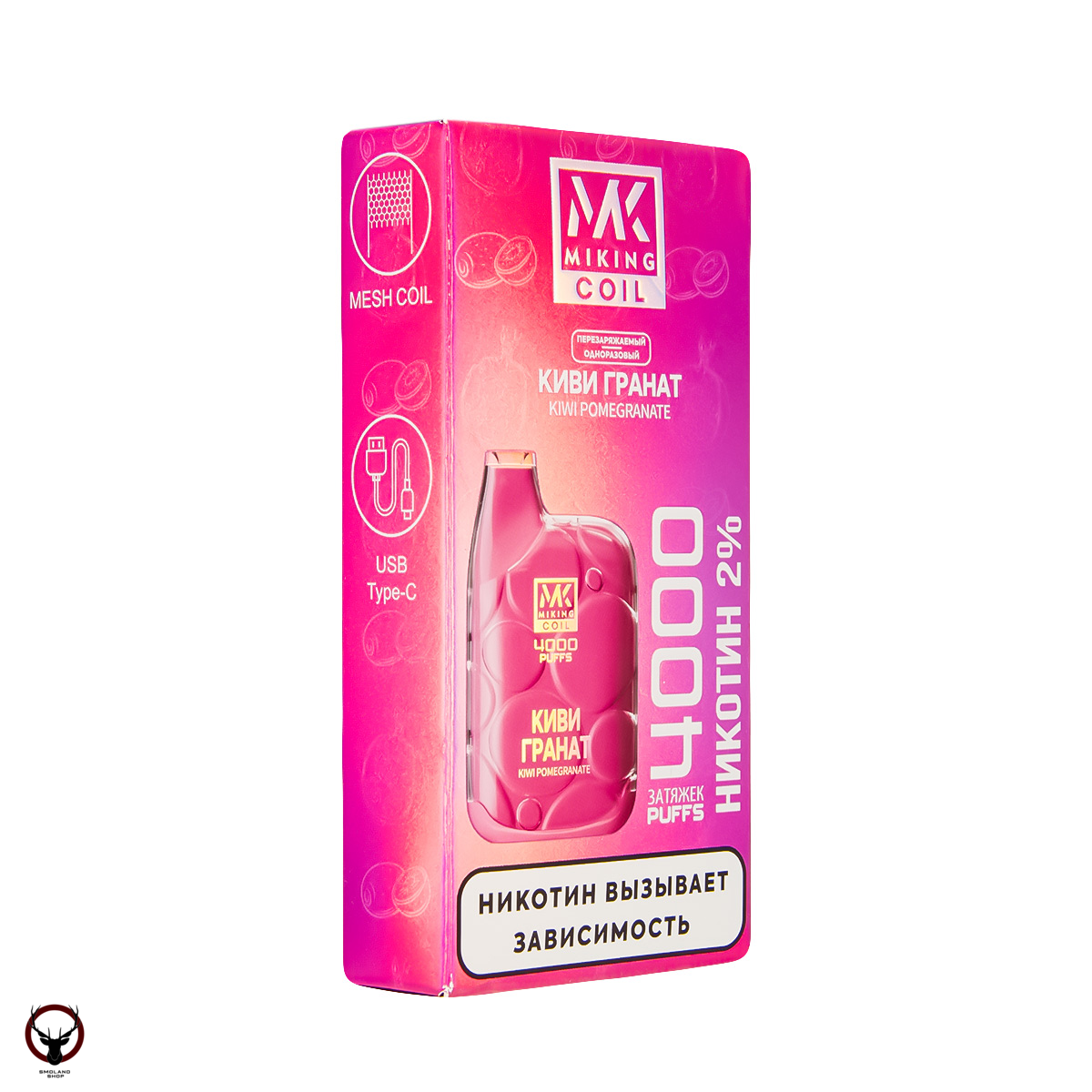 MIKING Киви гранат (4000 затяжек) МРК