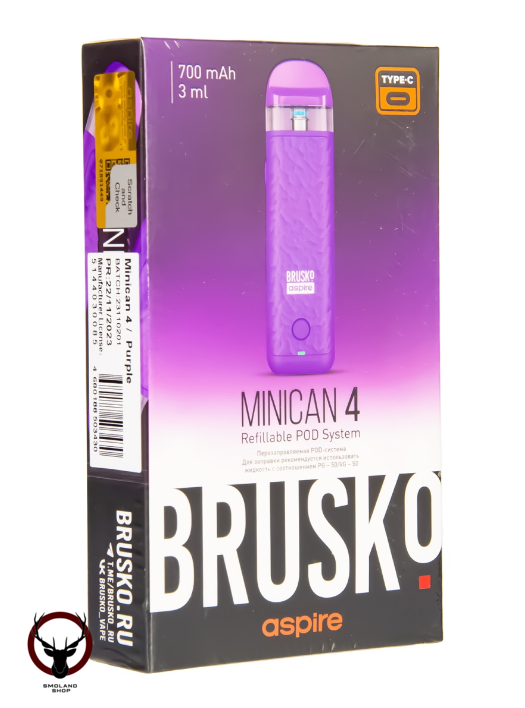 Электронная система BRUSKO Minican 4 фиолетовый