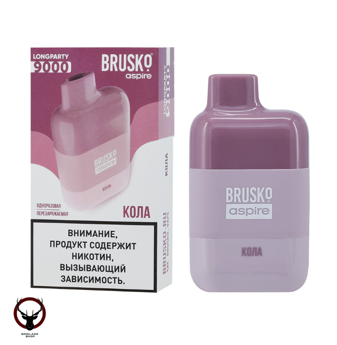 Электронная сигарета BRUSKO LONGPARTY Кола (9000 затяжек)