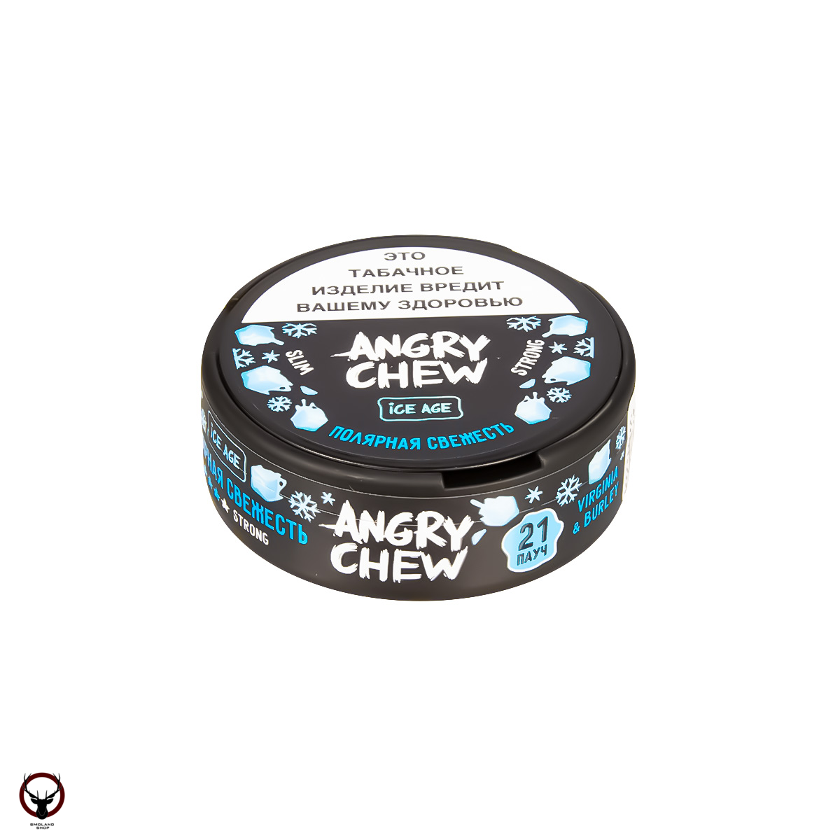 Табак жевательный Angry Chew Slim Strong Полярная свежесть МРК