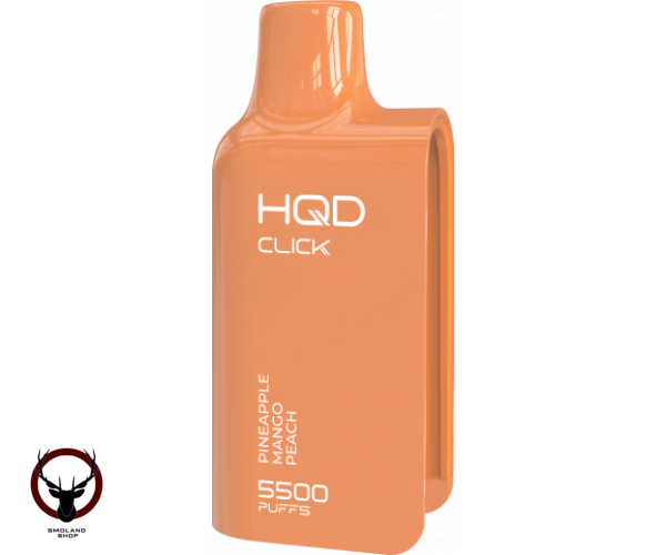Электронная сигарета HQD CLICK Устройство + картридж Ананас Манго Персик (5500 затяжек)