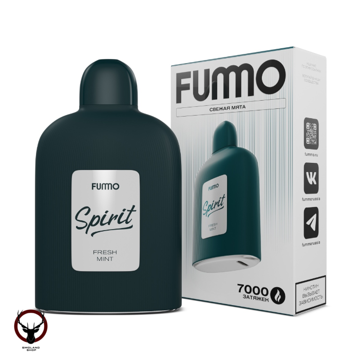 Электронная сигарета FUMMO SPIRIT Свежая мята (7000 затяжек)