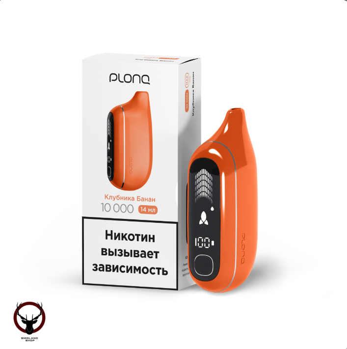 PLONQ MAX PRO Клубника банан (10000 затяжек) 20 мг МРК