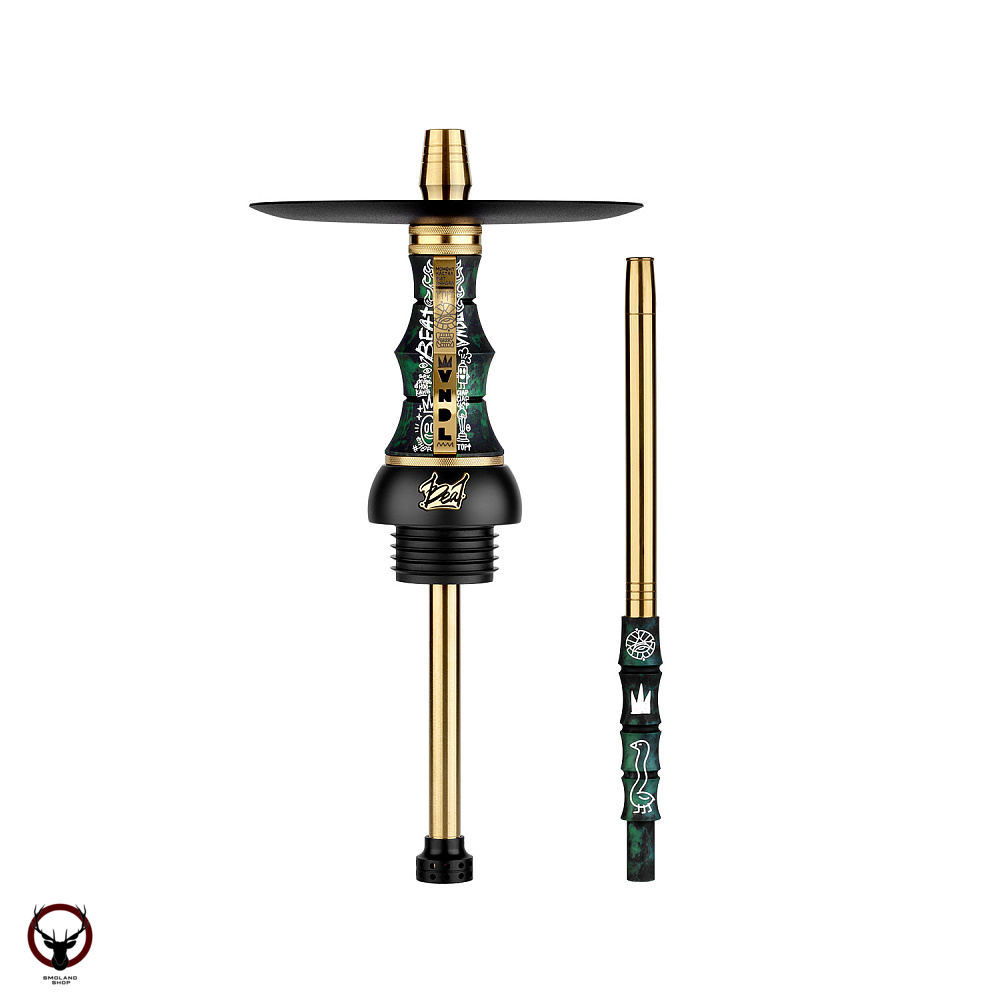 Кальян Alpha Hookah Beat Set VNDL Green (тонированная колба)