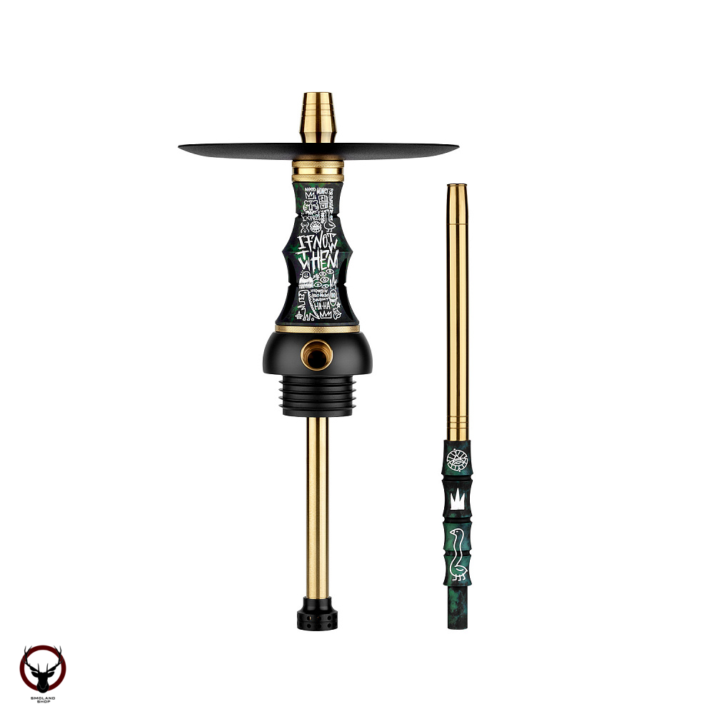 Кальян Alpha Hookah Beat Set VNDL Green (тонированная колба)