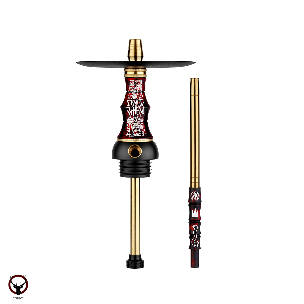 Кальян Alpha Hookah Beat Set VNDL Red (тонированная колба)