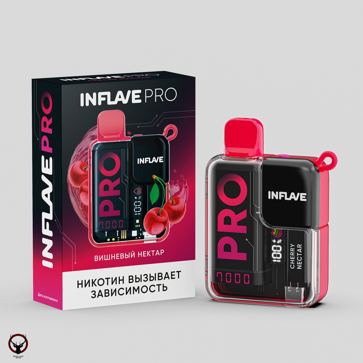 Электронная сигарета INFLAVE PRO Вишнёвый нектар (7000 затяжек)