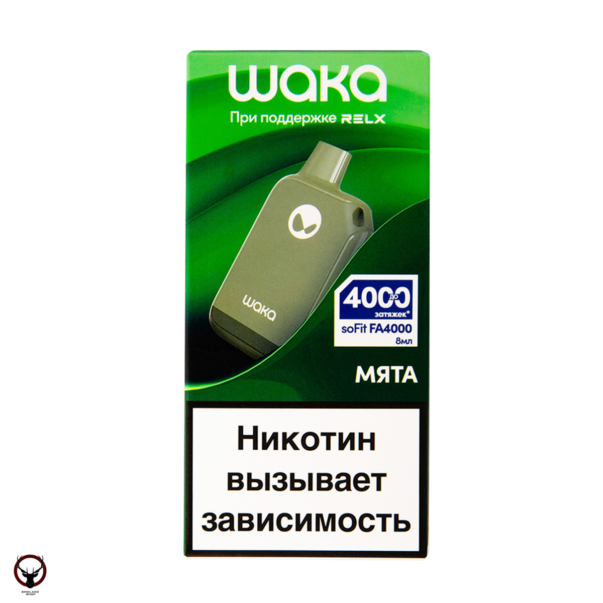WAKA Мята (4000 затяжек) МРК