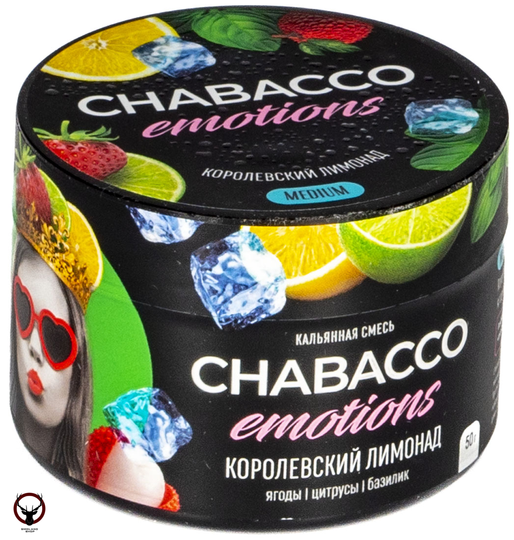 Chabacco Mix MEDIUM Royal lemonade 50гр МРК