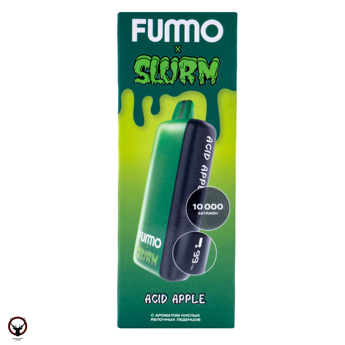 FUMMO INDIC SLURM Кислые яблочные леденцы (10 000 затяжек) МРК