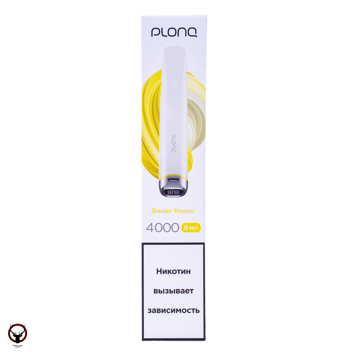 PLONQ PLUS PRO Банан кокос (4000 затяжек) 20 мг МРК
