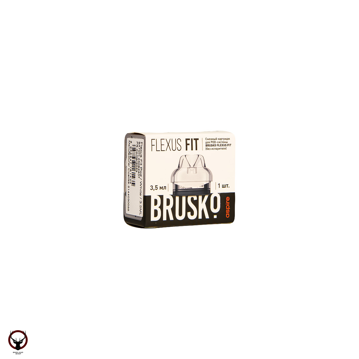 Картридж к электронной системе BRUSKO FLEXUS FIT (белый) 3,5мл (1шт)