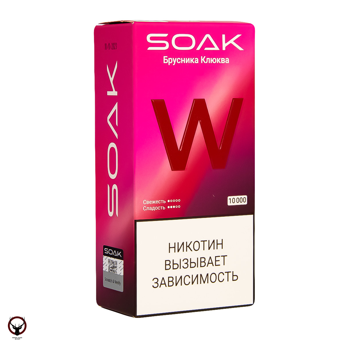 SOAK W Брусника клюква 10000 затяжек МРК