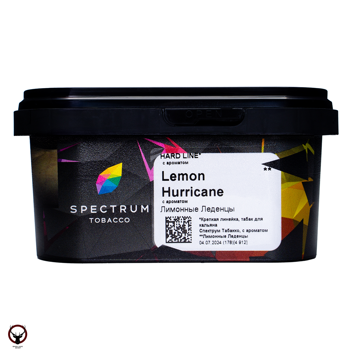 Табак для кальяна Spectrum HARD Lemon Hurricane 200гр МРК