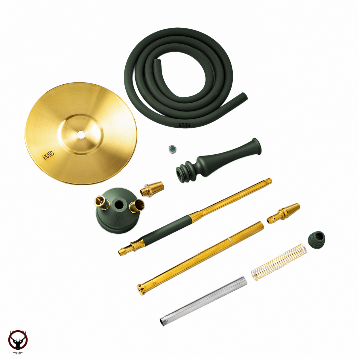 Кальян Hoob Mars mini British Racing Green x Gold