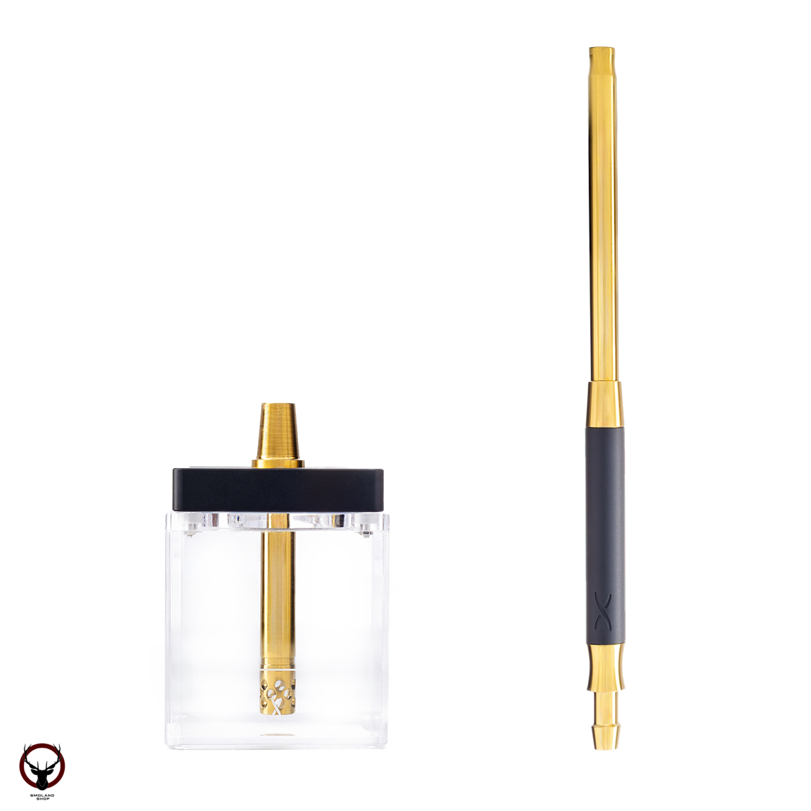 Кальян Hoob subAtom Black x Gold | Cube mini