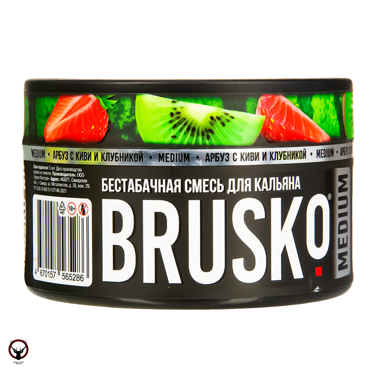 BRUSKO MEDIUM Арбуз с киви и клубникой 250гр МРК