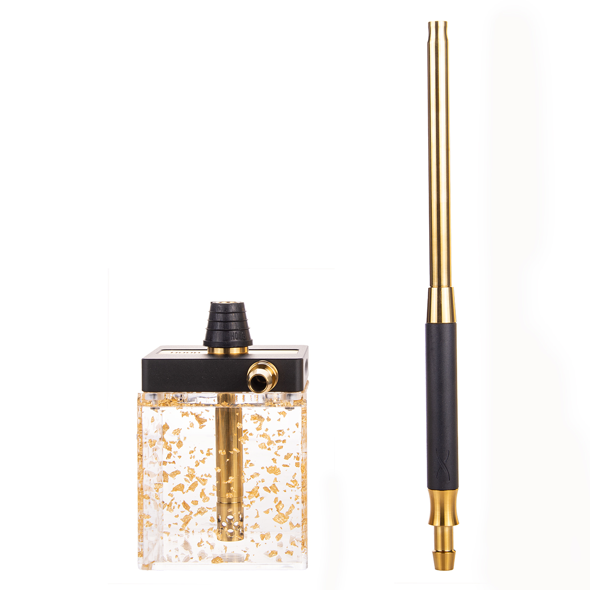Кальян Hoob subAtom Black x Gold | Cube mini Gold