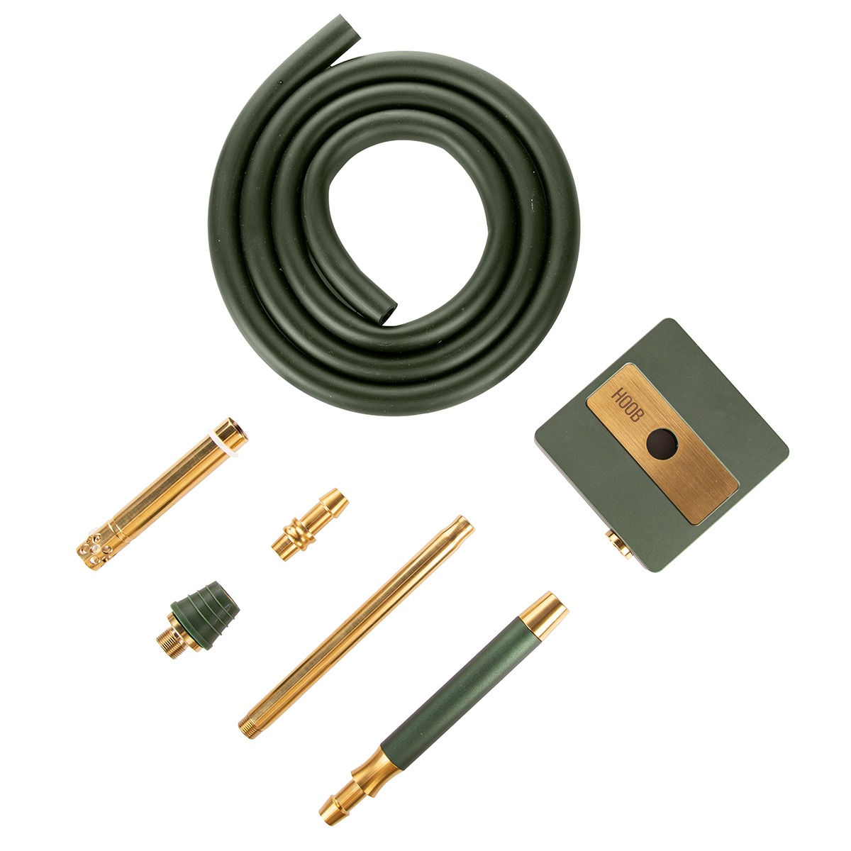 Кальян Hoob subAtom British Racing Green x Gold | Cube mini Gold