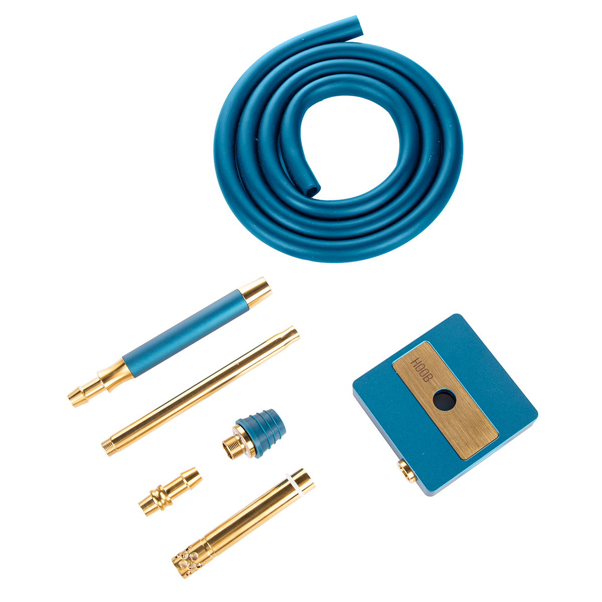 Кальян Hoob subAtom Marine Blue x Gold | Cube mini Gold